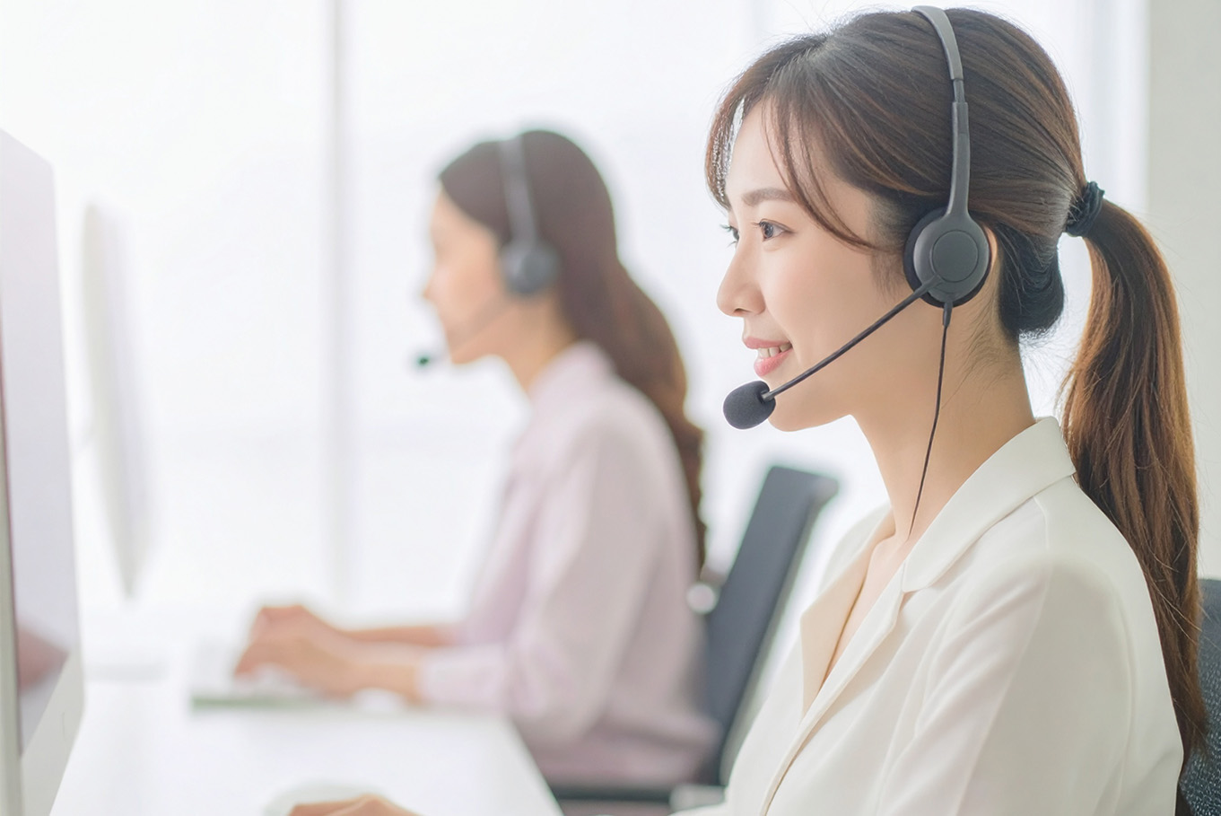 サポートスタッフの対応の様子